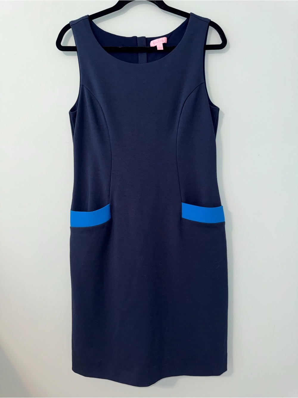 Lilly Pulitzer Allaine Dress True Navy Sleeveless Navy Sheath Dress